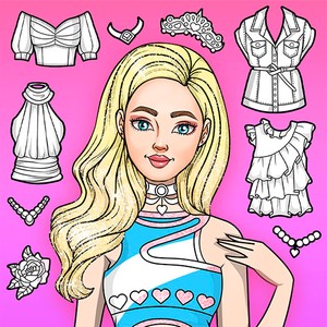 Play Girl Coloring Dress Up Games Online For Free | Linh5Games